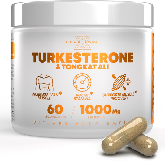 Turkesterone & Tongkat Ali Capsules for Performance