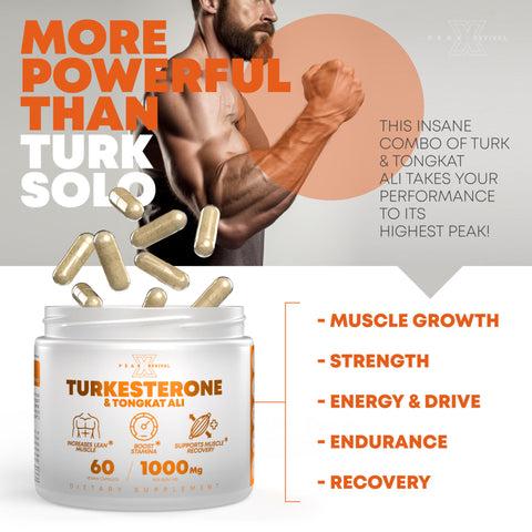 Turkesterone & Tongkat Ali Capsules for Performance
