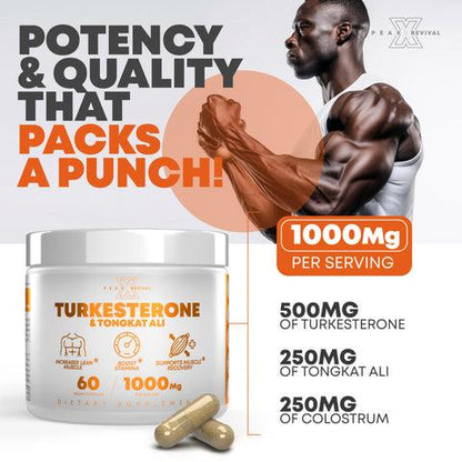 Turkesterone & Tongkat Ali Capsules for Performance